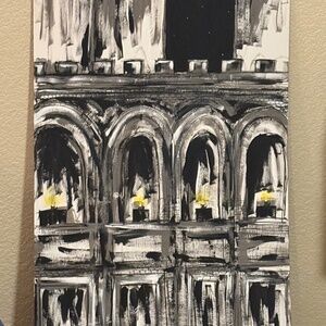 Wood backed painting (41’ by 23’)